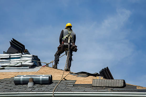 Professional Roof Replacement technician working in Mead, WA